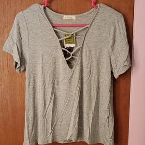Short sleeved v neck
